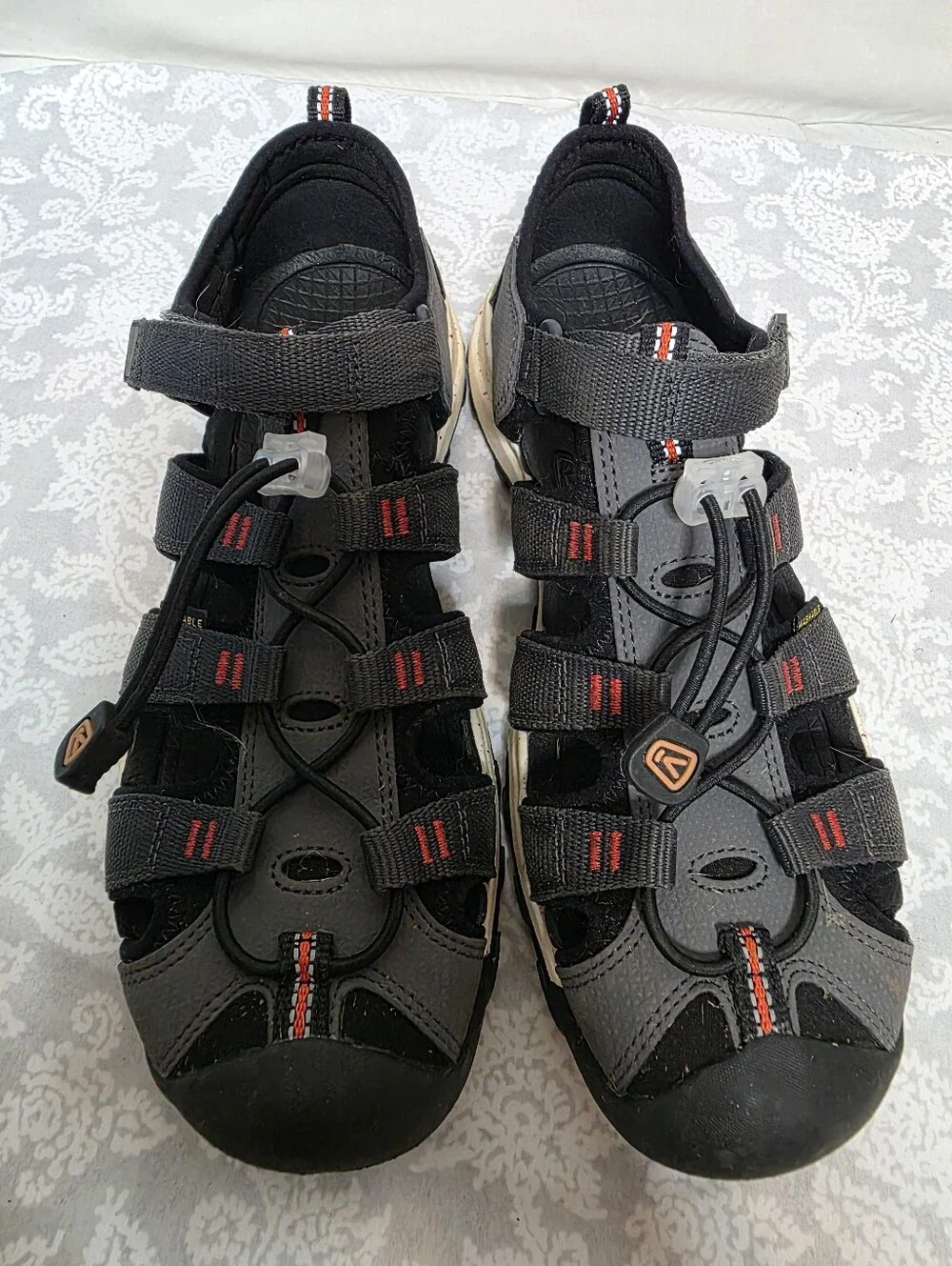 KEEN Newport Neo H2 Boys sandals Gray Size 7 Hiking Water Sandals